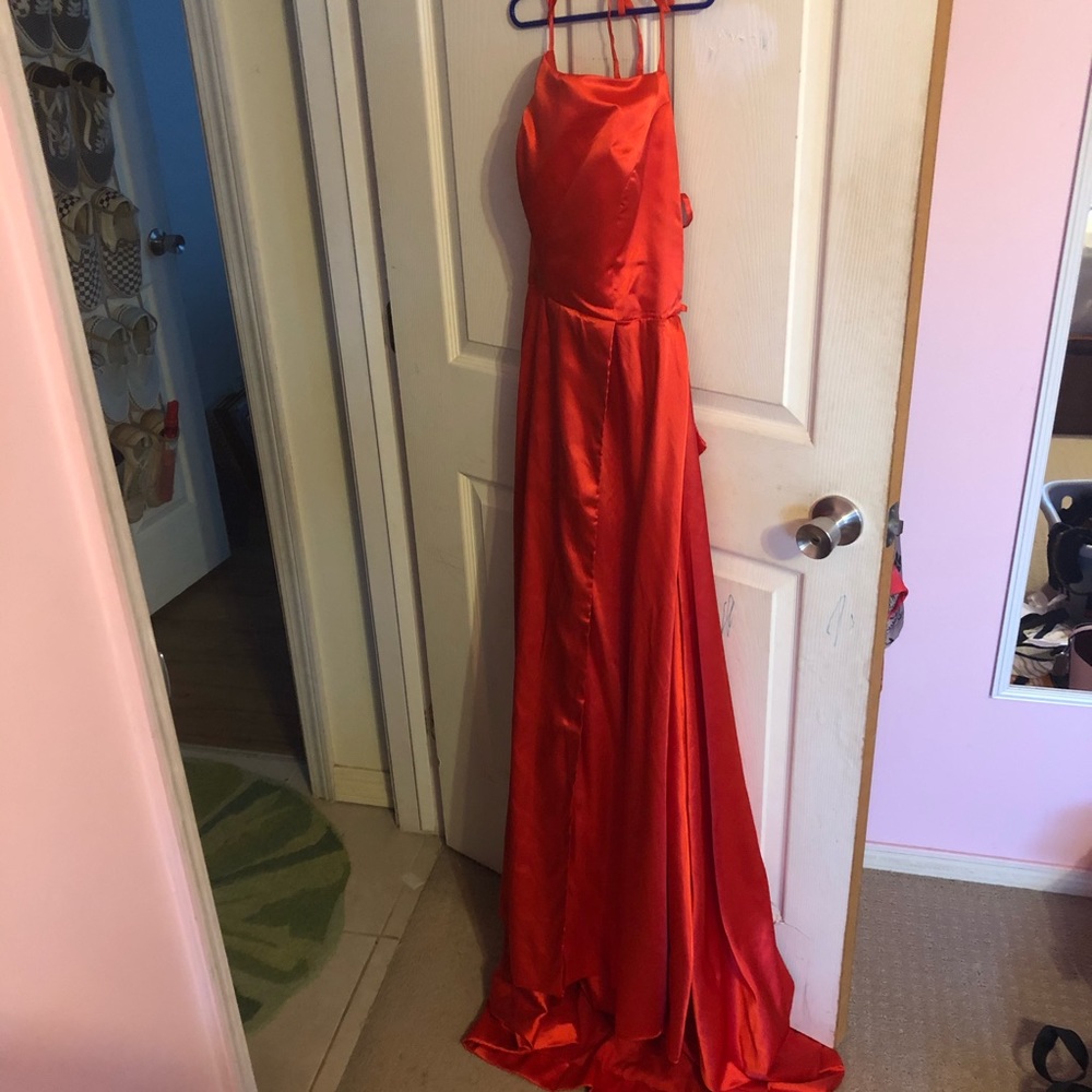 Backless Red Gown